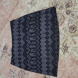 Athleta Black Gray Stretch Mini Athletic Skirt Size Small